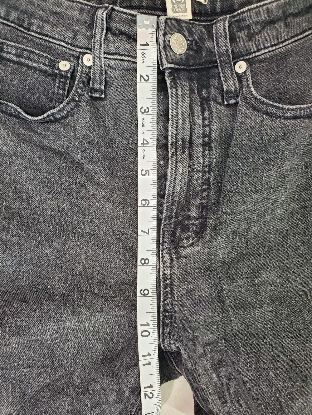 Madewell The Curvy Perfect Vintage Jean in Faded Black Wash